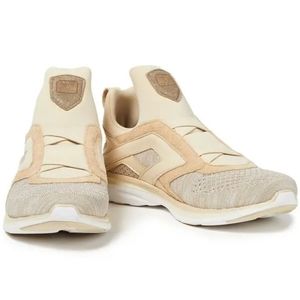 APL® ATHLETIC PROPULSION LABS Suede-Trimmed Mélange Mesh And Neoprene Sneakers 